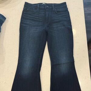 Hudson Barbara High Rise Flare Petite Women's Dark Blue Jeans